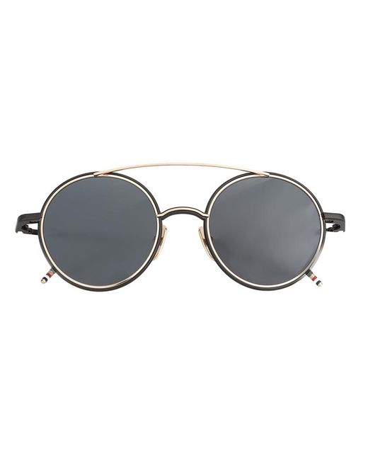 Thom Browne round framed sunglasses Acetate/12kt glass