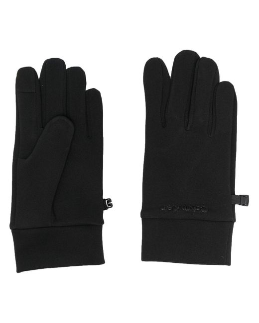 Calvin Klein logo-embossed gloves