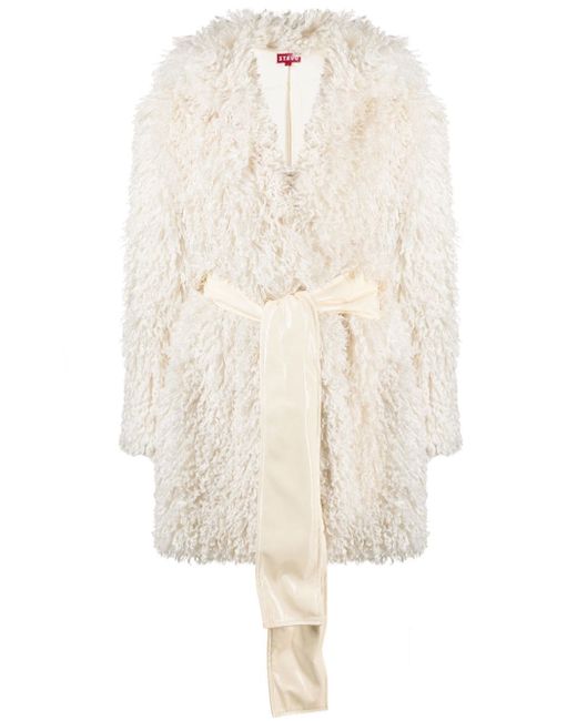 Staud Lydie faux-shearling coat