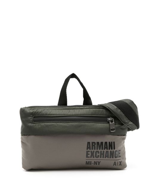 Armani Exchange logo-print belt bag