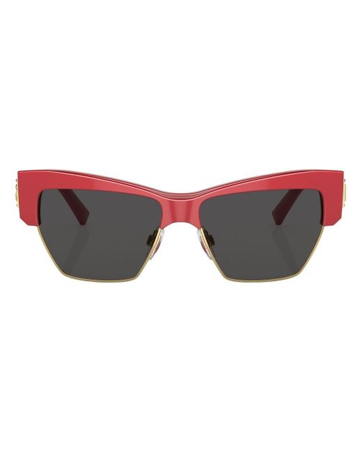 Dolce & Gabbana logo-plaque cat-eye sunglasses