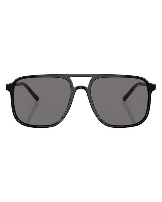 Dolce & Gabbana logo-print square-frame sunglasses