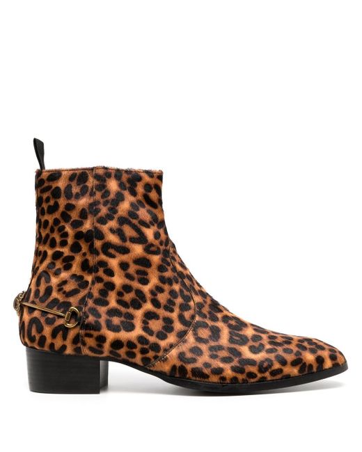 Kurt Geiger London leopard-print ankle boots