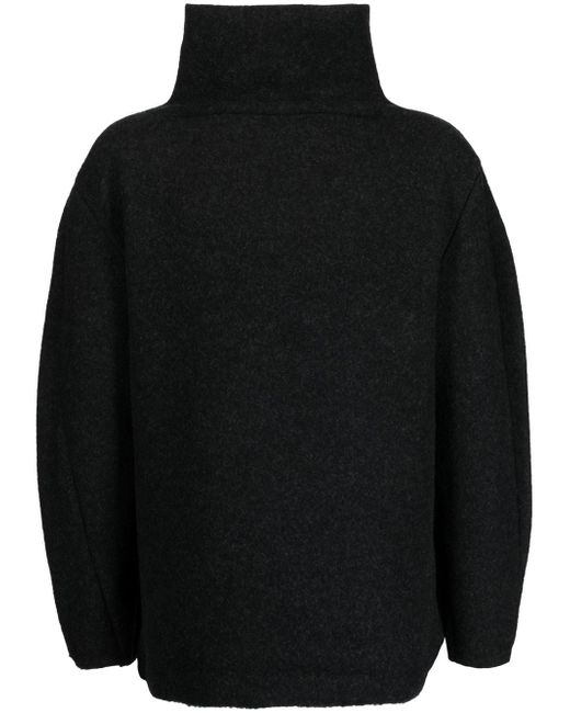 Attachment knitted roll-neck jumper
