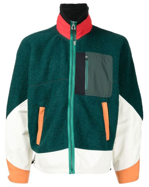 Toga Pulla colour-block zip-fastening jacket