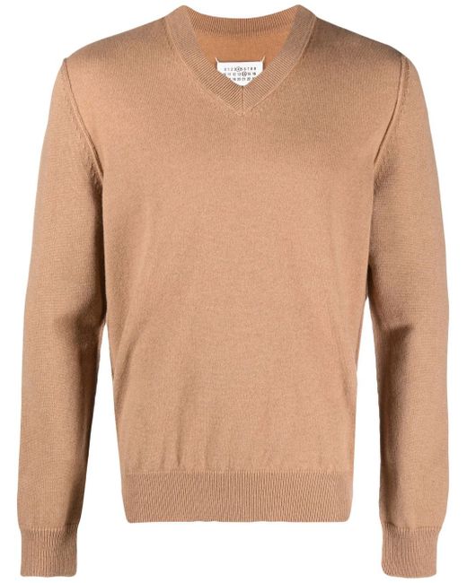Maison Margiela V-neck cashmere sweater