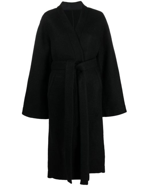 Rick Owens Dagger belted robe coat