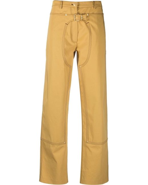 Stella McCartney buckle-detail straight trousers