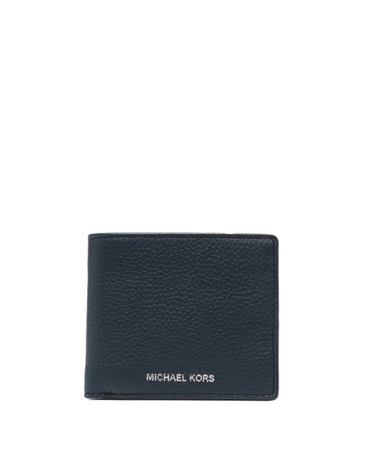Michael Kors Collection grained-leather bi-fold wallet