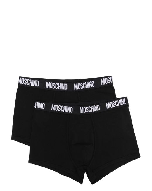 Moschino pack of two logo-waistband boxer briefs