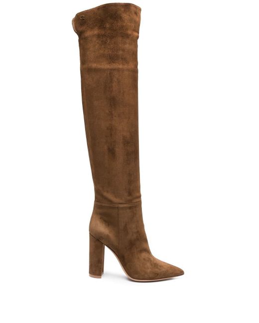Gianvito Rossi pointed 100mm suede boots