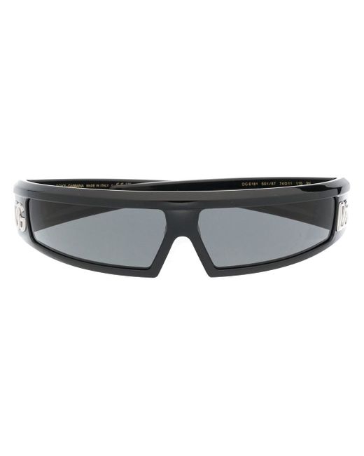Dolce & Gabbana logo-detail rectangle-frame sunglasses
