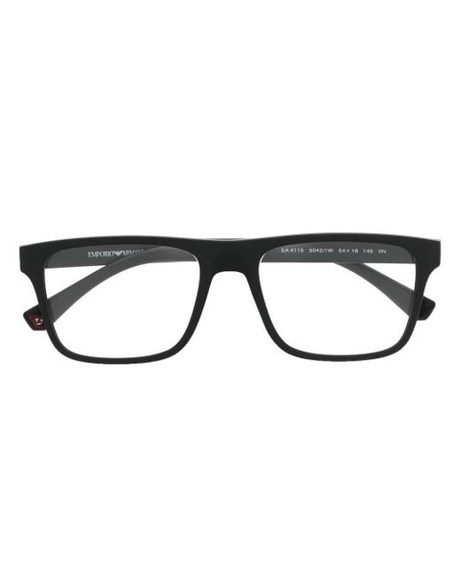 Emporio Armani changeable-lens rectangular sunglasses