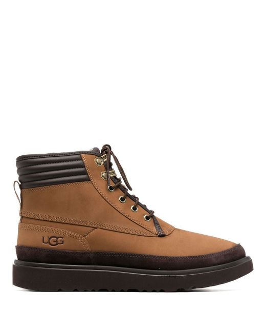 Ugg padded-ankle lace-up boots
