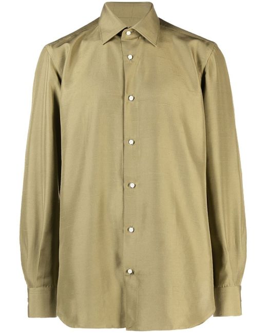 Giuliva Heritage silk button-down shirt