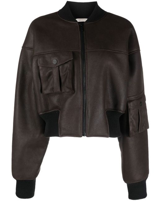 The Mannei cropped bomber jacket