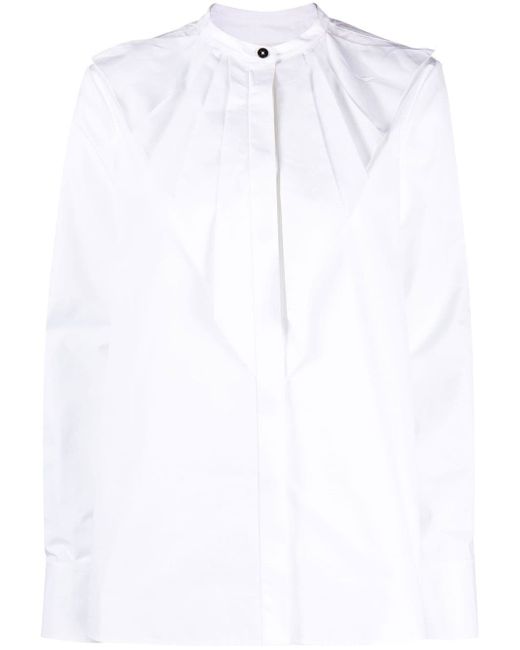 Jil Sander pleat-detail long-sleeved shirt