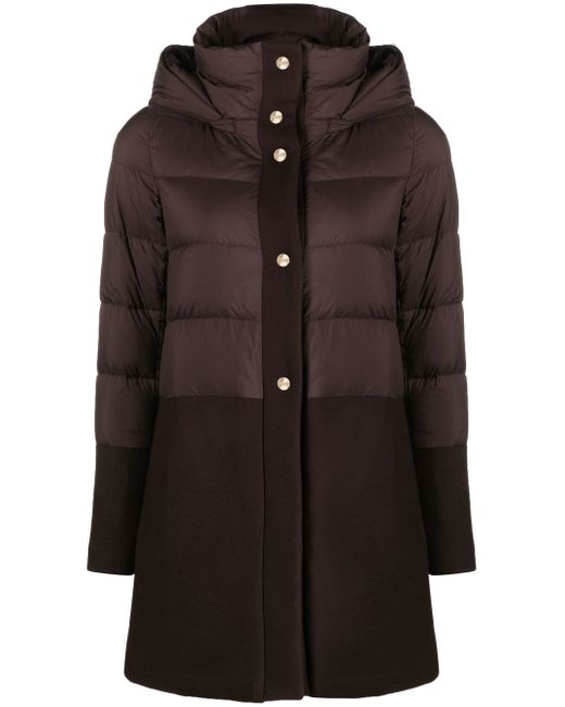 Herno padded single-breasted coat