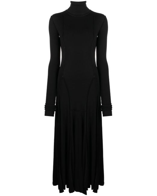 Quira panelled pleated maxi dress