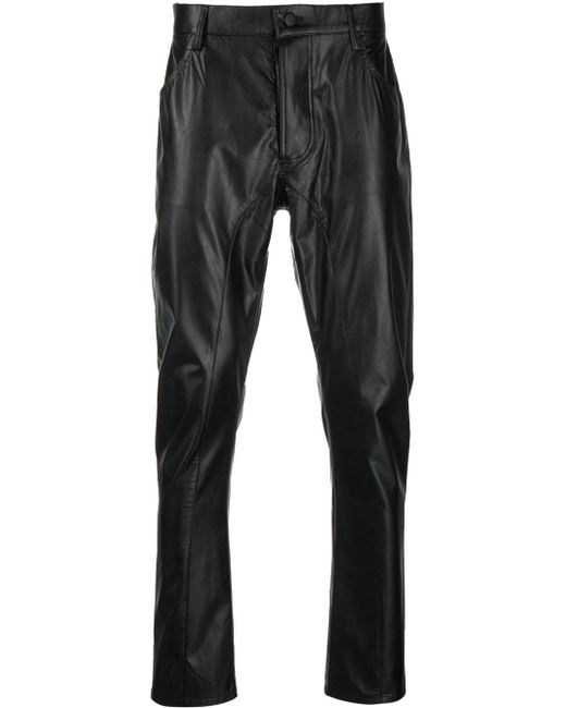 Atu Body Couture faux-leather straight-leg trousers