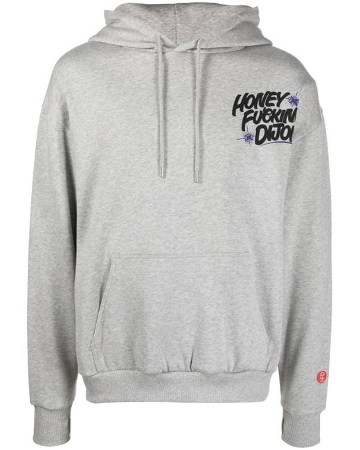 Honey Fucking Dijon logo-print drawstring hoodie