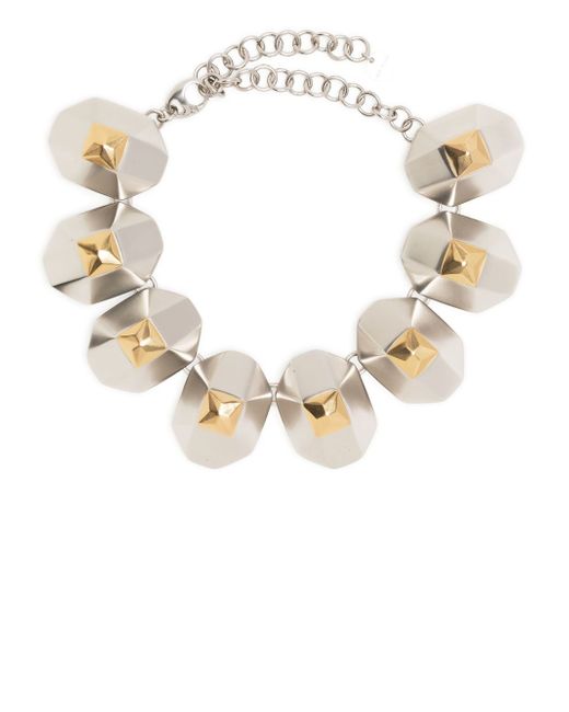 Ports 1961 two-tone choker necklace