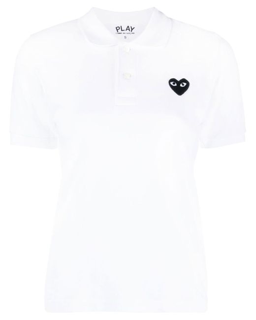 Comme Des Garçons Play appliqué-detail short-sleeve polo shirt