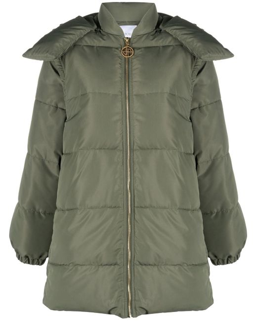 Patou detachable-sleeve puffer coat