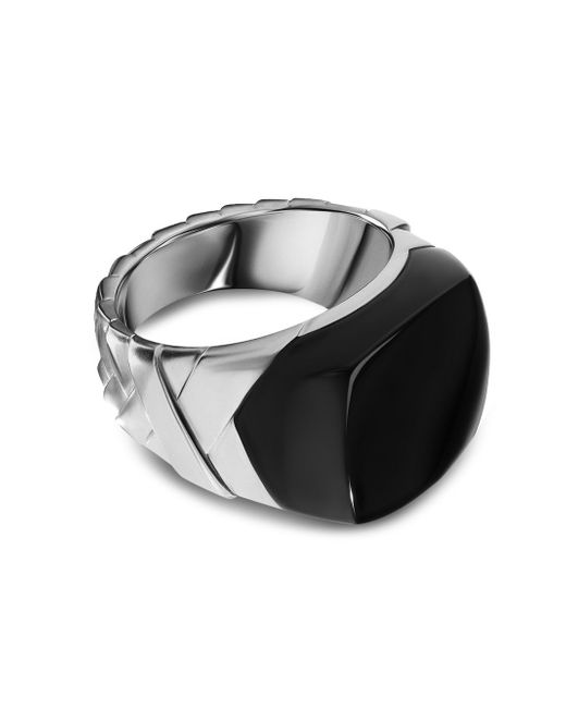 David Yurman two-tone sterling ring