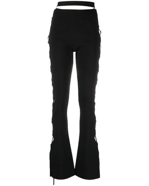 Andreādamo cut-out flared trousers