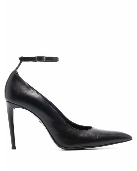AMI Alexandre Mattiussi 105mm pointed-toe leather pumps