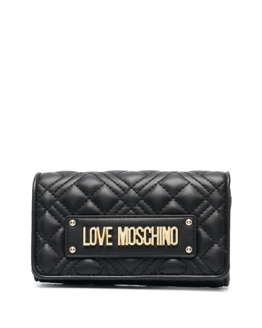 Love Moschino quilted foldover wallet