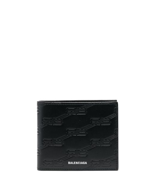 Balenciaga BB Monogram embossed bi-fold wallet