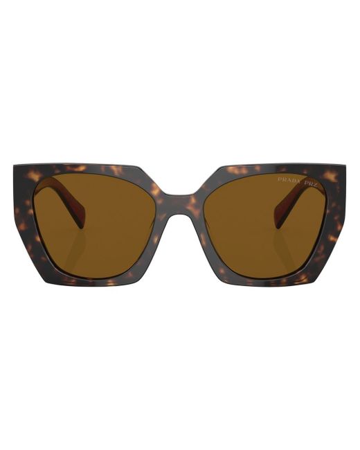Prada tortoiseshell oversized-frame sunglasses