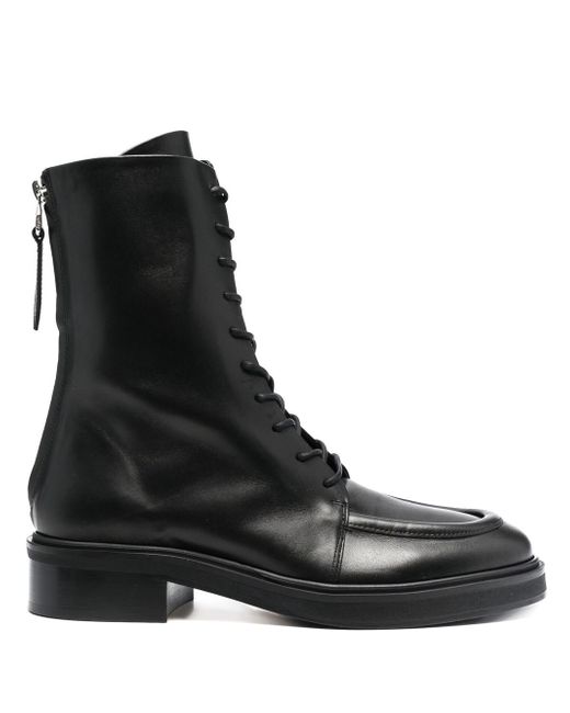 Aeyde lace-up leather ankle boots