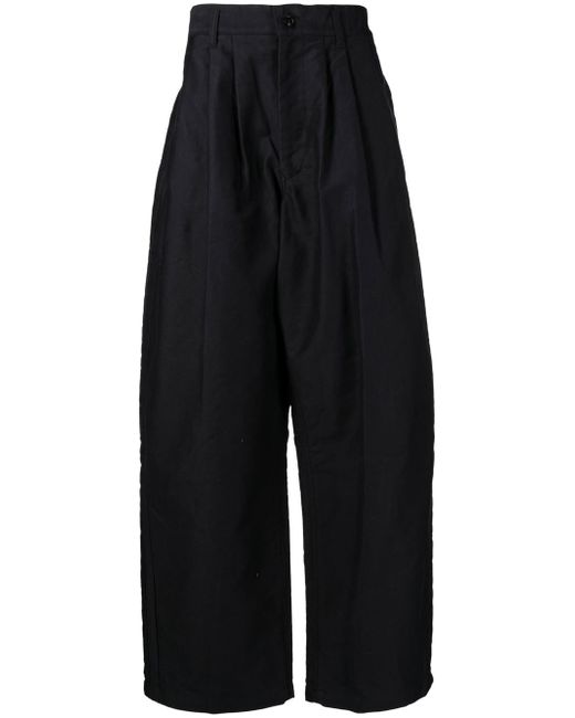 Yohji Yamamoto high-waisted straight-leg trousers