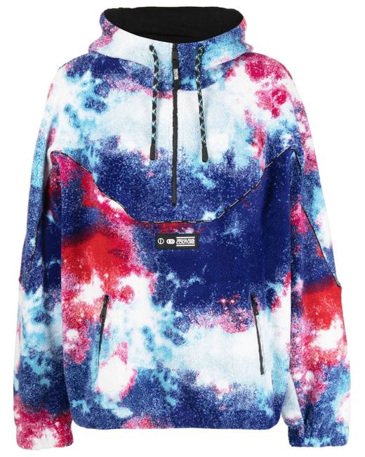 Versace Jeans Couture tie dye-pattern pullover hoodie