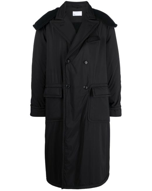 4Sdesigns double-breasted hooded coat
