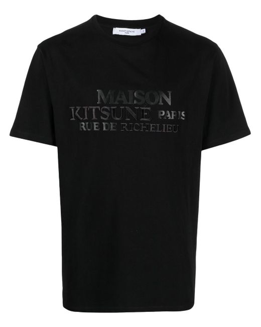 Maison Kitsuné logo-print cotton T-Shirt