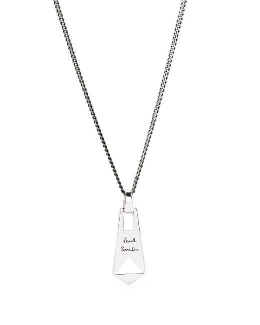 Paul Smith engraved-pendant necklace