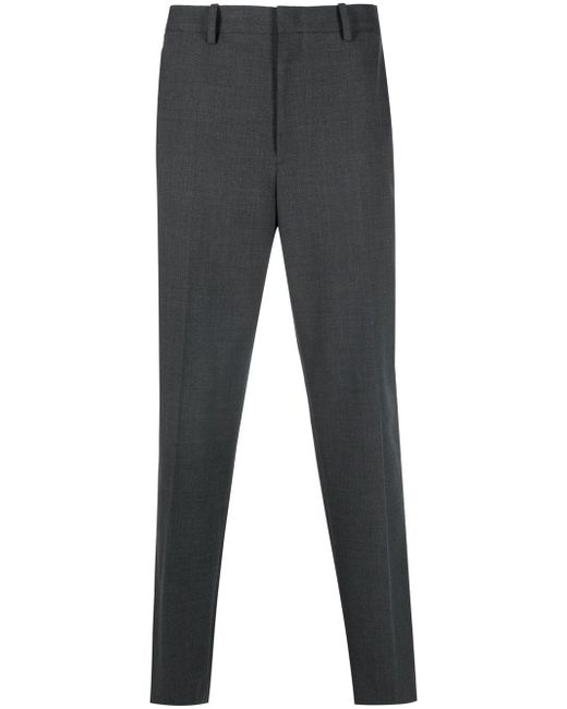 Theory mid-rise tapered-leg trousers