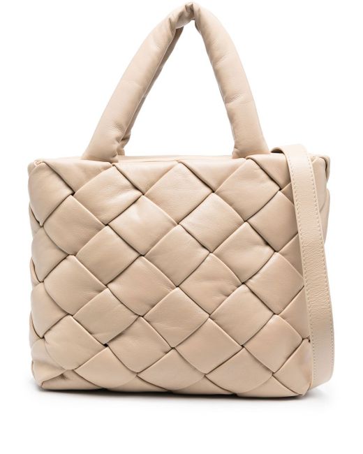 Officine Creative quilted leather tote bag
