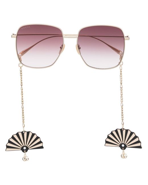 Gucci embellished oversized sunglasses