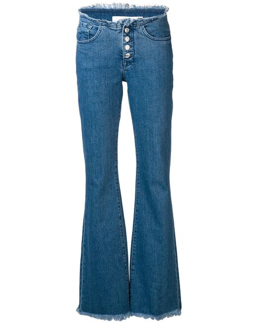 Marques'Almeida button-up flared jeans