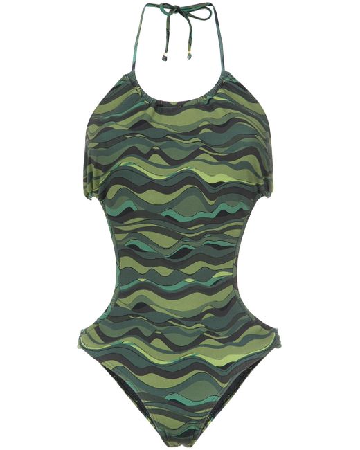 Amir Slama waves print swimsuit