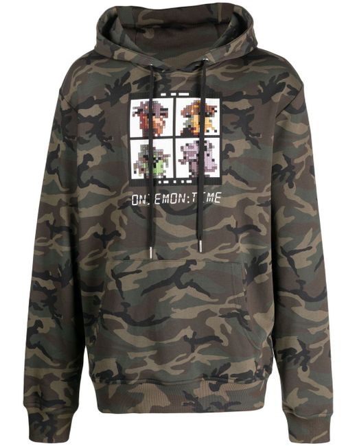 Mostly Heard Rarely Seen graphic camouflage-print hoodie