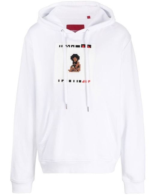 Mostly Heard Rarely Seen graphic-print cotton hoodie
