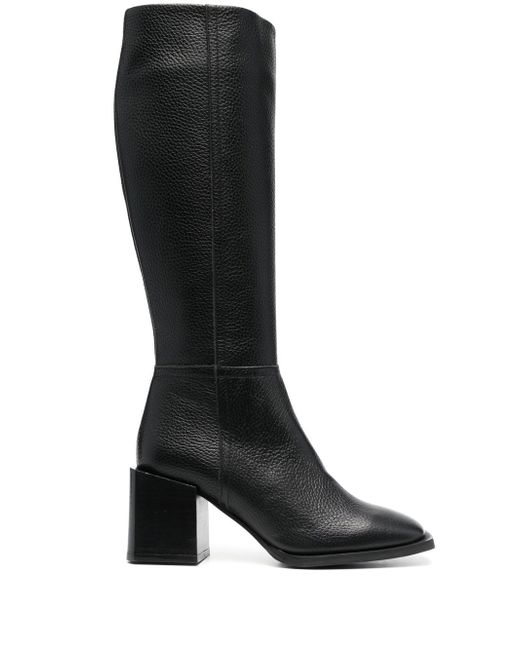 Pollini 75mm leather knee boots