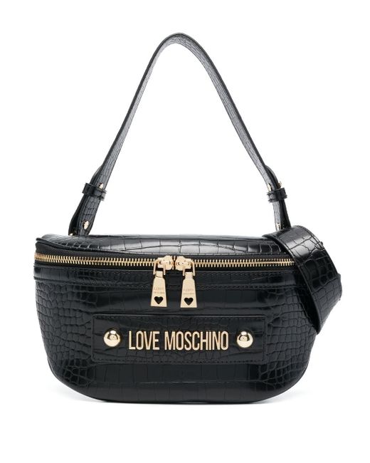 Love Moschino logo-lettering belt-bag