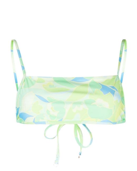 Faithful the Brand Cassia galarosa-print bikini top